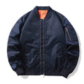 Men's Lightweight Flight Bomber Jacket with Water-Repellent Shell and Contrast Lining Fashion Glam