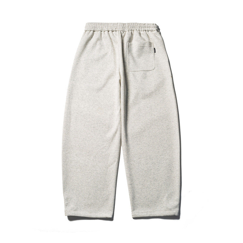 Men's loose-fitting sweatpants with elastic drawstring waistband and cropped leg Fashion Glam