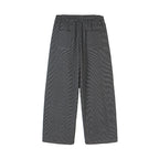 Women's culotte pants with wide leg, high waistband, and fine stripe pattern Fashion Glam