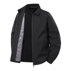 Men's Lightweight Harrington Jacket with Softshell Outer Material and Glencheck Lining Fashion Glam