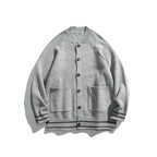 Unisex Boxy Cardigan made of fine knit with raglan sleeves and patch pockets Fashion Glam