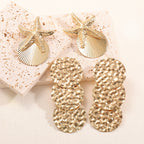 Women's ear clips in luxurious shell and starfish design Fashion Glam