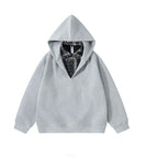 Unisex Oversize Hoodie with integrated shirt collar in layering look Fashion Glam