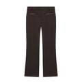 Women High-Waisted Flared Trousers with Belt Loops and Welt Pockets Fashion Glam