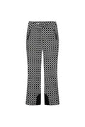 Women's Patterned Stretch Jogging Pants with Flared Leg, Elastic Drawstring Waistband and Zipper Pockets Fashion Glam