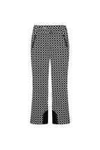 Women's Patterned Stretch Jogging Pants with Flared Leg, Elastic Drawstring Waistband and Zipper Pockets Fashion Glam