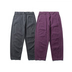 Men's Wide Tapered Denim Pants with High Waist and Prominent Step Closures Fashion Glam