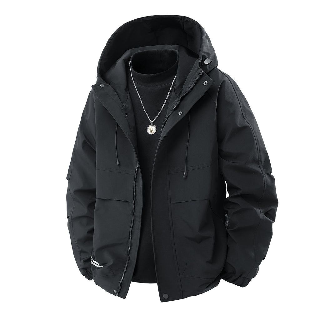 Men's Water-Repellent Urban Parka Jacket with Adjustable Hood and Multifunctional Pockets Fashion Glam