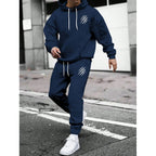 Men's tracksuit with modern graphic design and practical pockets Fashion Glam