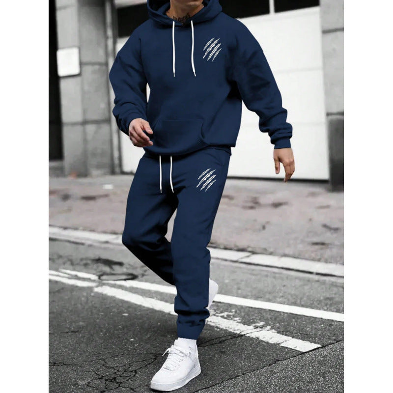 Men's tracksuit with modern graphic design and practical pockets Fashion Glam