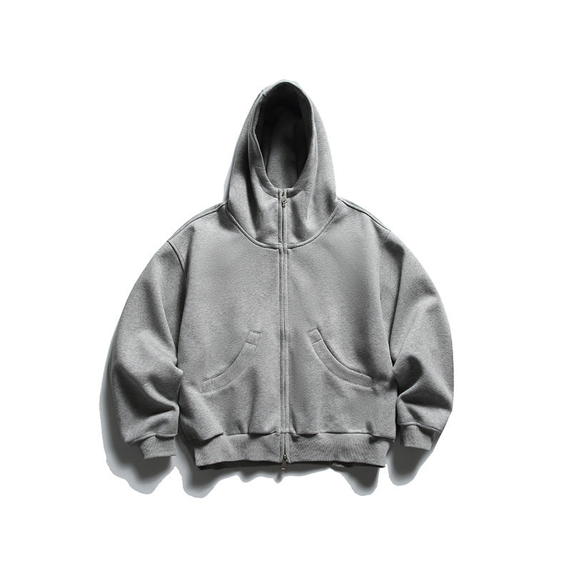 Unisex Oversize Zip-Hoodie with high collar and kangaroo pockets Fashion Glam
