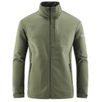 Men's Technical Softshell Jacket with windproof shell, high collar and zip pockets Fashion Glam