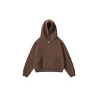 Unisex Oversize Hoodie with full zip and kangaroo pockets made of cotton fleece Fashion Glam