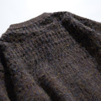 Women Chunky Knit Oversized Cardigan with Mohair Look and Round Neckline Fashion Glam