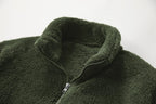 Men's fleece jacket with soft lining and practical pockets Fashion Glam