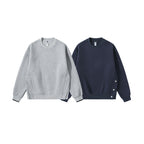 Unisex Oversize Sweatshirt with side snap button plackets, ribbed cuffs and round neck Fashion Glam