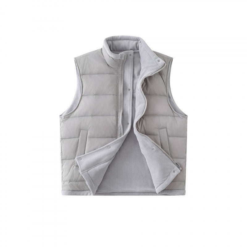 Unisex Lightweight padded thermal vest with stand-up collar and zipper Fashion Glam