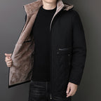 Men's Thermal Parka with Teddy Lining and Hood Fashion Glam