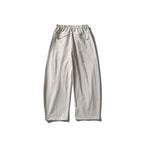 Men's Wide Utility Pants with Elastic Waistband and Distinctive Seam Panels Fashion Glam