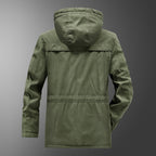 Men's insulated hooded parka with thermo teddy lining, windproof cotton blend outer shell, and multiple pockets Fashion Glam