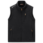 Men's fleece thermal vest with organizer chest pocket and wind-resistant structure Fashion Glam