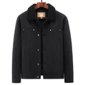 Men's trucker jacket in overshirt style with Sherpa lining and shirt collar Fashion Glam