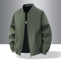 Men's lightweight urban military bomber jacket with elastic waistband, zipper, and side pockets Fashion Glam
