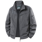 Men's Lightweight Functional Jacket with Mesh Lining and Multiple Zipper Pockets Fashion Glam
