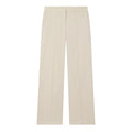 Women wide high-waisted fabric trousers with crease and straight leg Fashion Glam