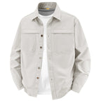 Men's overshirt made of cotton twill with two chest flaps and relaxed fit Fashion Glam