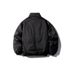 Unisex Boxy short padded transitional jacket with high stand collar and elastic hem Fashion Glam