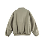 Unisex Oversize Utility Bomber Jacket with concealed zipper and elastic cuffs Fashion Glam