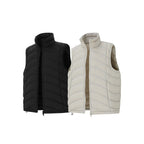 Unisex ultralight down look quilted vest with two-way zipper and stand-up collar Fashion Glam