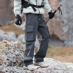 Men's Technical Outdoor Cargo Pants with Multi-Functional Pockets and Stretch Inserts Fashion Glam