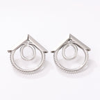 Women's Hanging Earrings with Elegant, Curved Ring Design Fashion Glam