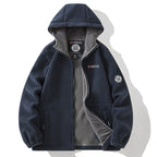 Women's Hooded Fleece Jacket with Warm Teddy Lining and Zipper Fashion Glam