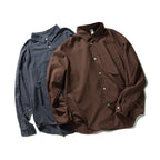 Men's Oversized Checkered Long Sleeve Shirt with Chest Pocket Fashion Glam