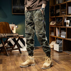 Men's Camouflage Cargo Jogger with Elastic Waistband, Utility Pockets, and Drawstring Fashion Glam
