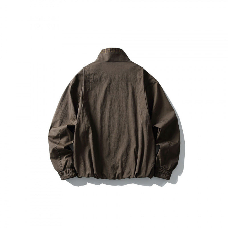 Men's short jacket with stand-up collar and decorative toggle fastenings Fashion Glam
