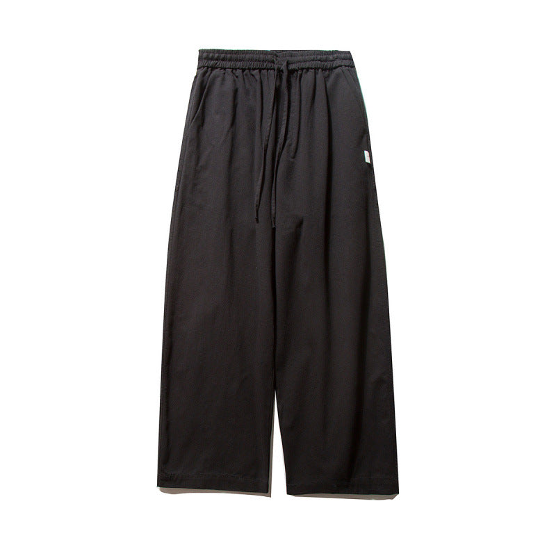 Unisex Wide Culotte Pants with Elastic Waistband and Drawstring Fashion Glam