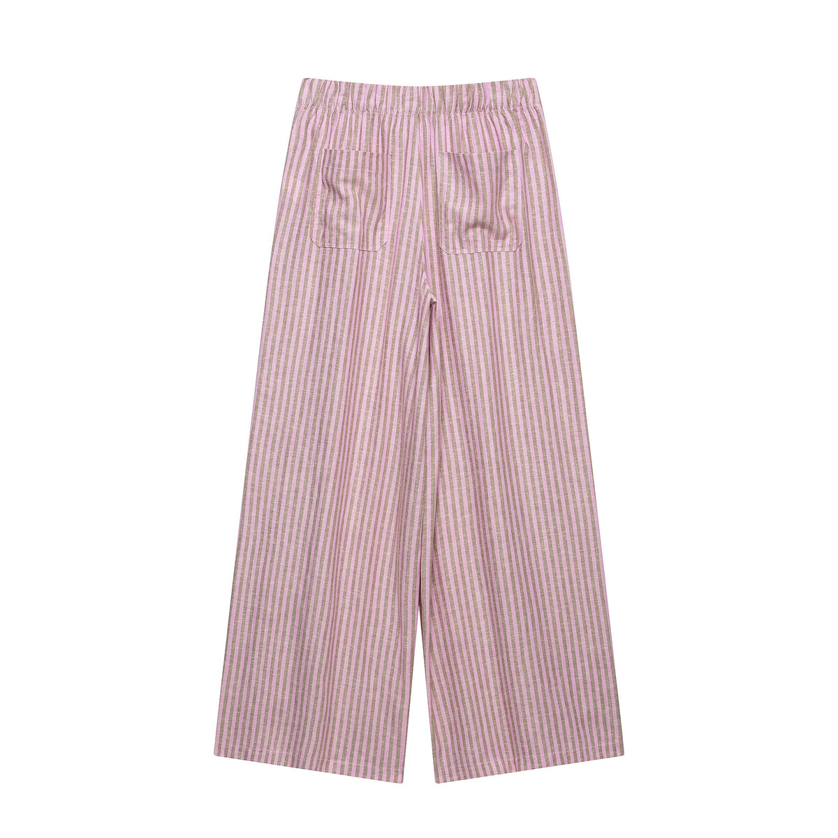 Women's High-Waisted Culotte Pants with Wide Leg, Drawstring and Front Slit Fashion Glam