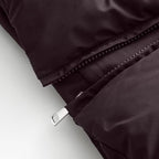 Women's Cropped Padded Jacket with High Hood, Drawstring and Ribbed Cuffs Fashion Glam