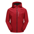 Men's Ultralight Rain Jacket with Hood, Water-Repellent Membrane and Taped Seams Fashion Glam