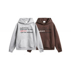 Unisex Oversize Hoodie made of cotton blend with kangaroo pocket and statement print Fashion Glam
