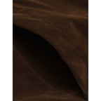 Men's short jacket made of suede look with decorative shoulder buckles and concealed zipper Fashion Glam