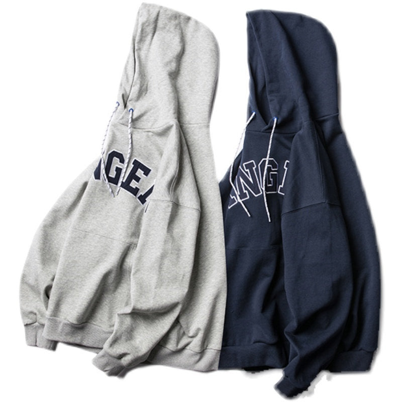 Unisex Oversized Hoodie in Collegiate Look with Kangaroo Pocket and Contrast Drawstring Fashion Glam