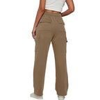 Women's cargo pants with wide leg, elastic waistband, and cargo pockets Fashion Glam