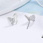Ladies earrings in an elegant butterfly design with sparkling zirconia Fashion Glam