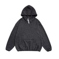 Unisex Cozy Oversized Hoodie with Elastic Hem and Half Zipper Fashion Glam