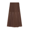 Women's wrap midi skirt made of flowing viscose look with polka dot print Fashion Glam